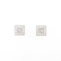 750WG／K18WG ダイヤモンドピアス