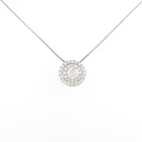 プラチナダイヤモンドネックレス 0．319ct・G・VS2・EXT