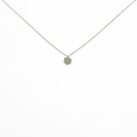 K10YG ローズ ダイヤモンドネックレス