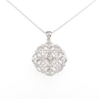 K18WG ダイヤモンドネックレス