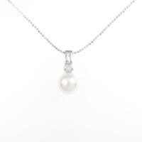 K18WG アコヤパールネックレス