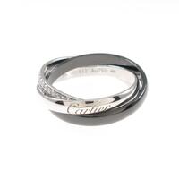 カルティエ トリニティ ブラック＆ホワイト スモール リング