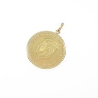 K18YG コイン ペンダント