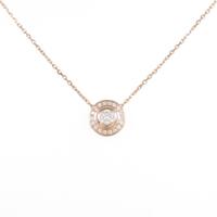 カルティエ ダムール ネックレス 0．18ct・E・VVS2・EXCELLENT