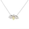 ティファニー イエロー ダイヤモンド ファイヤーフライ ネックレス 0．30ct・FY・VS1・オーバルカット