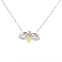 ティファニー イエロー ダイヤモンド ファイヤーフライ ネックレス 0．30ct・FY・VS1・オーバルカット