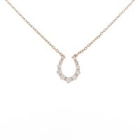 ヴァンドーム ホースシュー ダイヤモンドネックレス