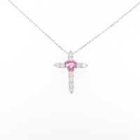 PT クロス サファイヤネックレス