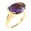 K18YG アメジストリング