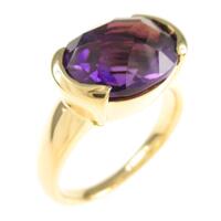 K18YG アメジストリング