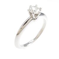 ティファニー クラシック ソリティア リング 0．33ct・H・VS1・EXT
