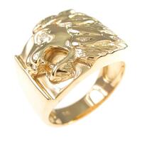 K18YG ライオン ダイヤモンドリング