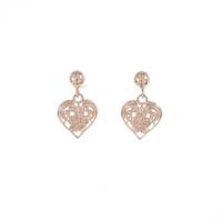 14KPG ハート×フラワー ピアス