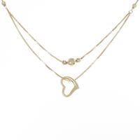 K18YG ハート ネックレス