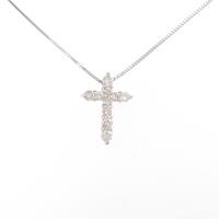 PT クロス ダイヤモンドネックレス