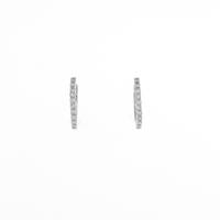 K18WG ダイヤモンドピアス