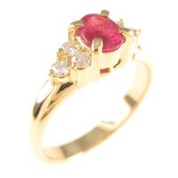 K18YG ルビーリング