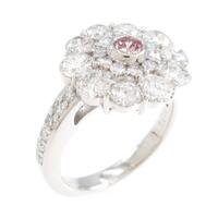 PT ピンクダイヤモンドリング