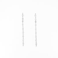 K18WG ダイヤモンドピアス