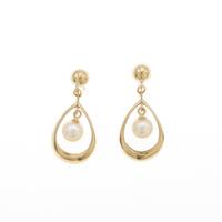 K18YG アコヤパールピアス