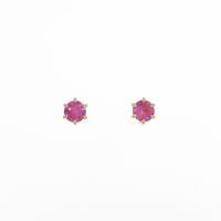 ミキモト ピンクサファイヤピアス