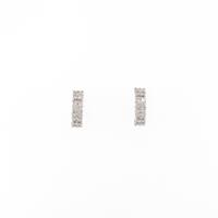 K18WG ダイヤモンドピアス