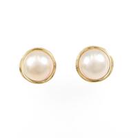 K18YG マベパールイヤリング