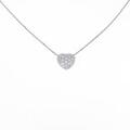 PT パヴェ ハート ダイヤモンドネックレス