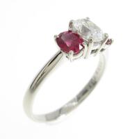 プラチナダイヤモンドリング 0．508ct・F・VS2・オーバルカット