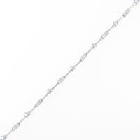 K18WG スター ダイヤモンドブレスレット