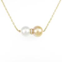 750YG シロチョウパールネックレス