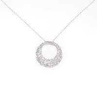 K18WG ダイヤモンドネックレス