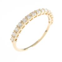 【リメイク】K18YG ハーフエタニティ ダイヤモンドリング