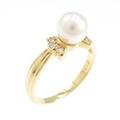 K18YG アコヤパールリング