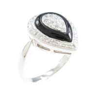 K18WG オニキスリング