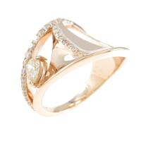 K18PG ダイヤモンドリング