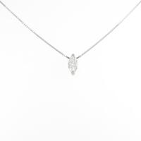 プラチナダイヤモンドネックレス 0．30ct・D・VS2・マーキスカット