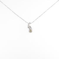 K18WG ダイヤモンドネックレス