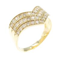 K18YG ダイヤモンドリング