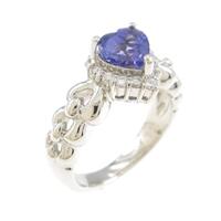 PT ハート タンザナイトリング