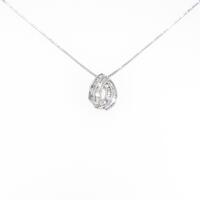 K18WG ダイヤモンドネックレス