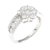 PT フラワー ダイヤモンドリング