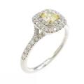 ティファニー ソレスト リング 0．25ct・FY・VS2・クッションカット