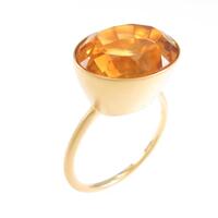 【リメイク】K18YG シトリンリング