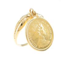 K18YG コイン リング