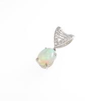 K18WG オパールペンダント