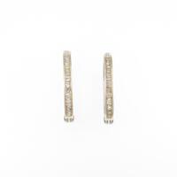 K18YG／PT ダイヤモンドイヤリング
