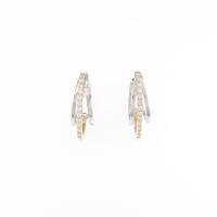 【新品】K18WG／K18YG ダイヤモンドピアス