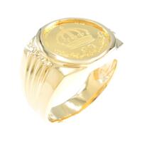 【新品】K18YG コイン リング