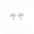 【新品】PT パームツリー ダイヤモンドピアス